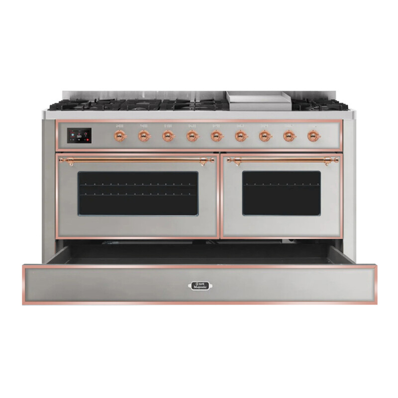 Majestic II Series 60" Dual Fuel Natural Gas Freestanding Range UM15FDNS3SSP