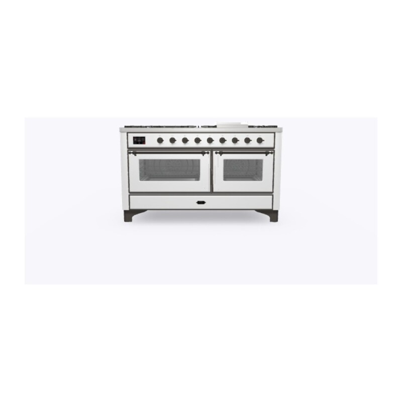 Majestic II Series 60" Dual Fuel Natural Gas Freestanding Range UM15FDNS3WHB