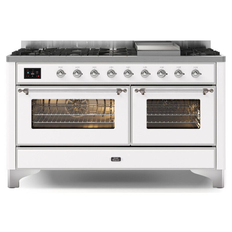 Majestic II Series 60" Dual Fuel Natural Gas Freestanding Range UM15FDNS3BKC