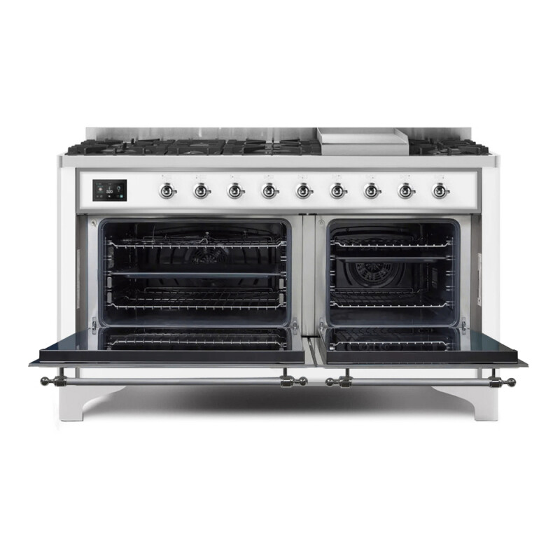 Majestic II Series 60" Dual Fuel Natural Gas Freestanding Range UM15FDNS3WHC