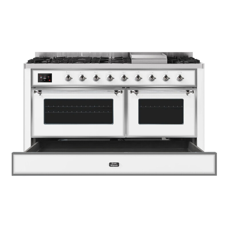 Majestic II Series 60" Dual Fuel Natural Gas Freestanding Range UM15FDNS3WHC