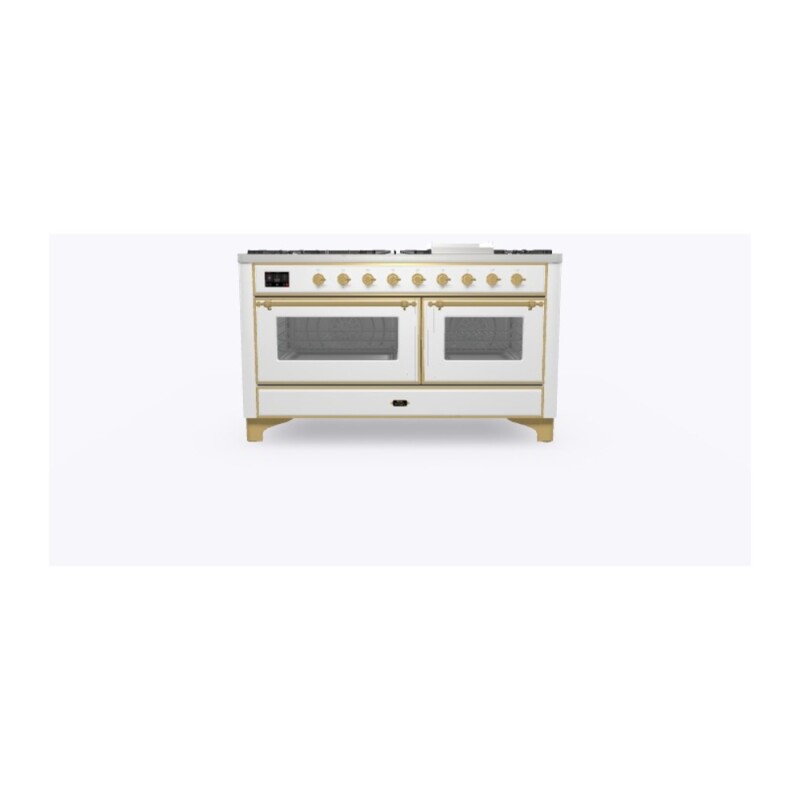 Majestic II Series 60" Dual Fuel Natural Gas Freestanding Range UM15FDNS3WHG