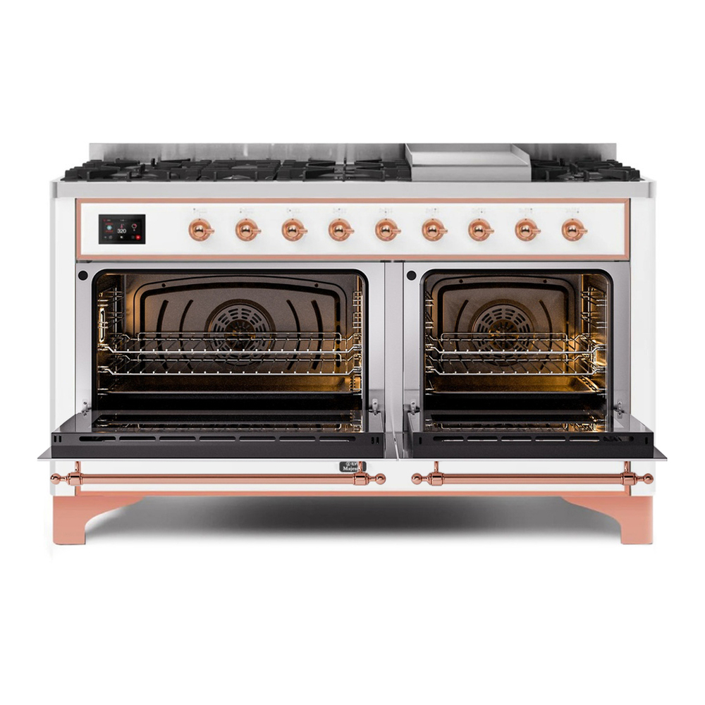 Majestic II Series 60" Dual Fuel Natural Gas Freestanding Range UM15FDNS3WHP