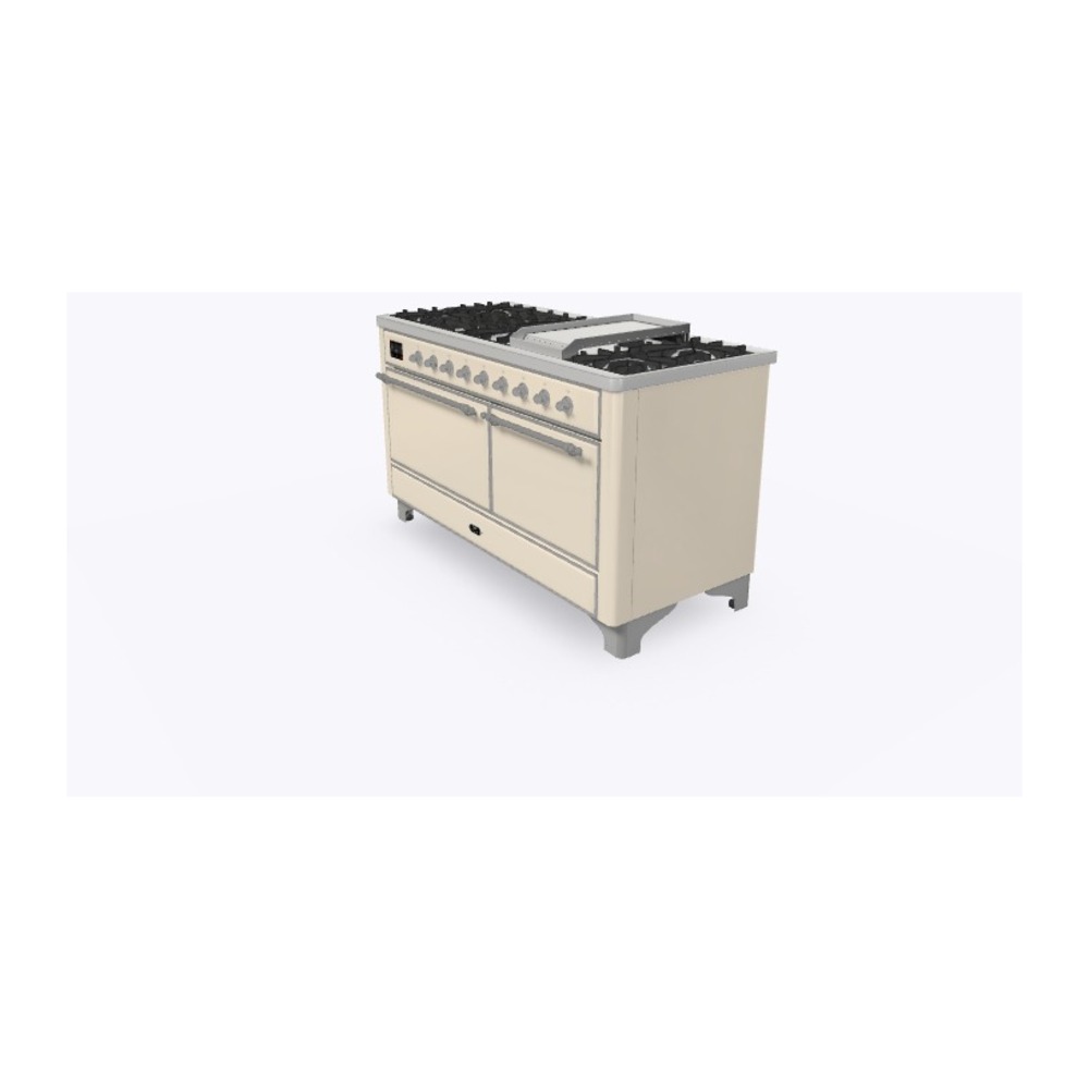 Majestic II Series 60" Dual Fuel Liquid Propane Freestanding Range UM15FDQNS3AWCLP