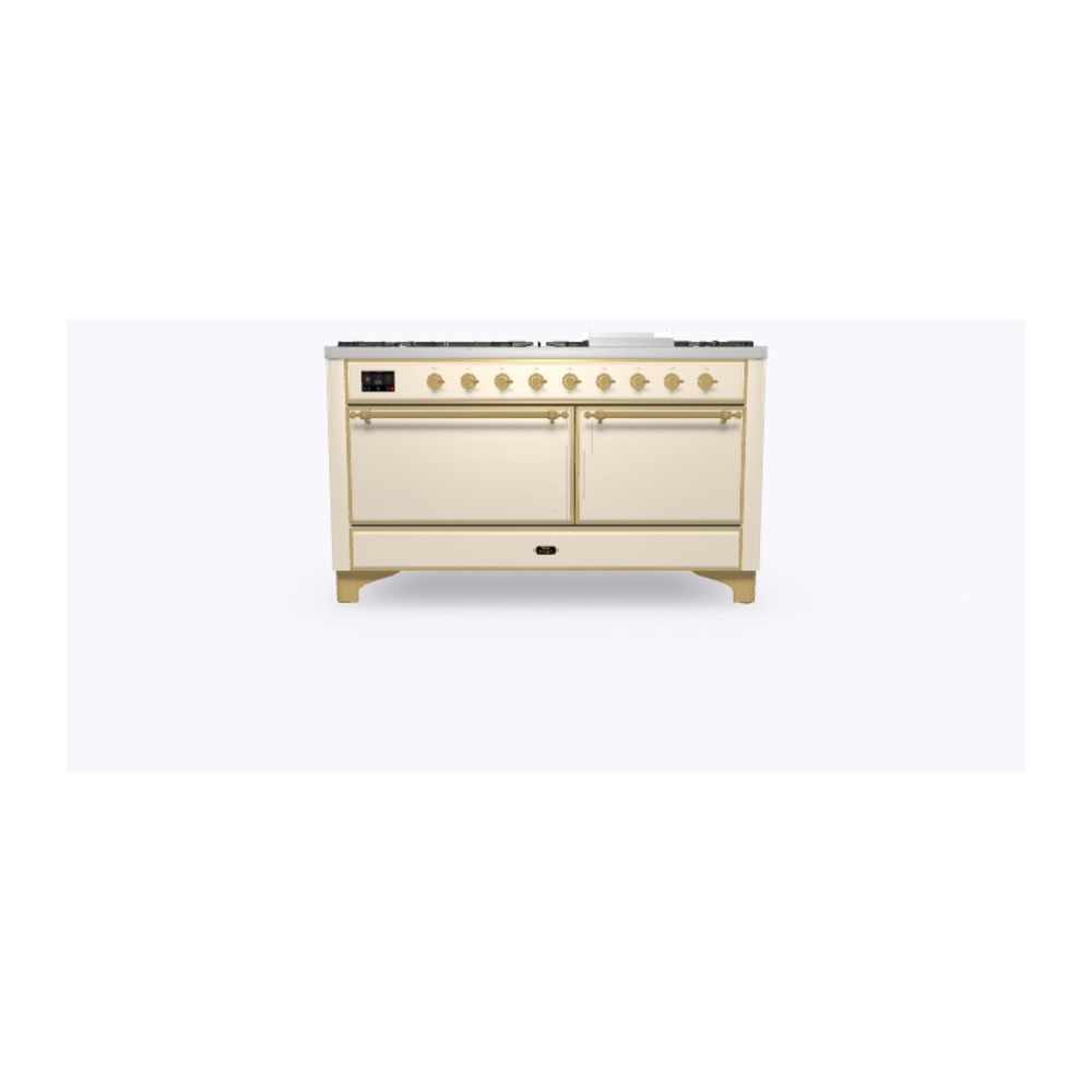 Majestic II Series 60" Dual Fuel Natural Gas Freestanding Range UM15FDQNS3AWG