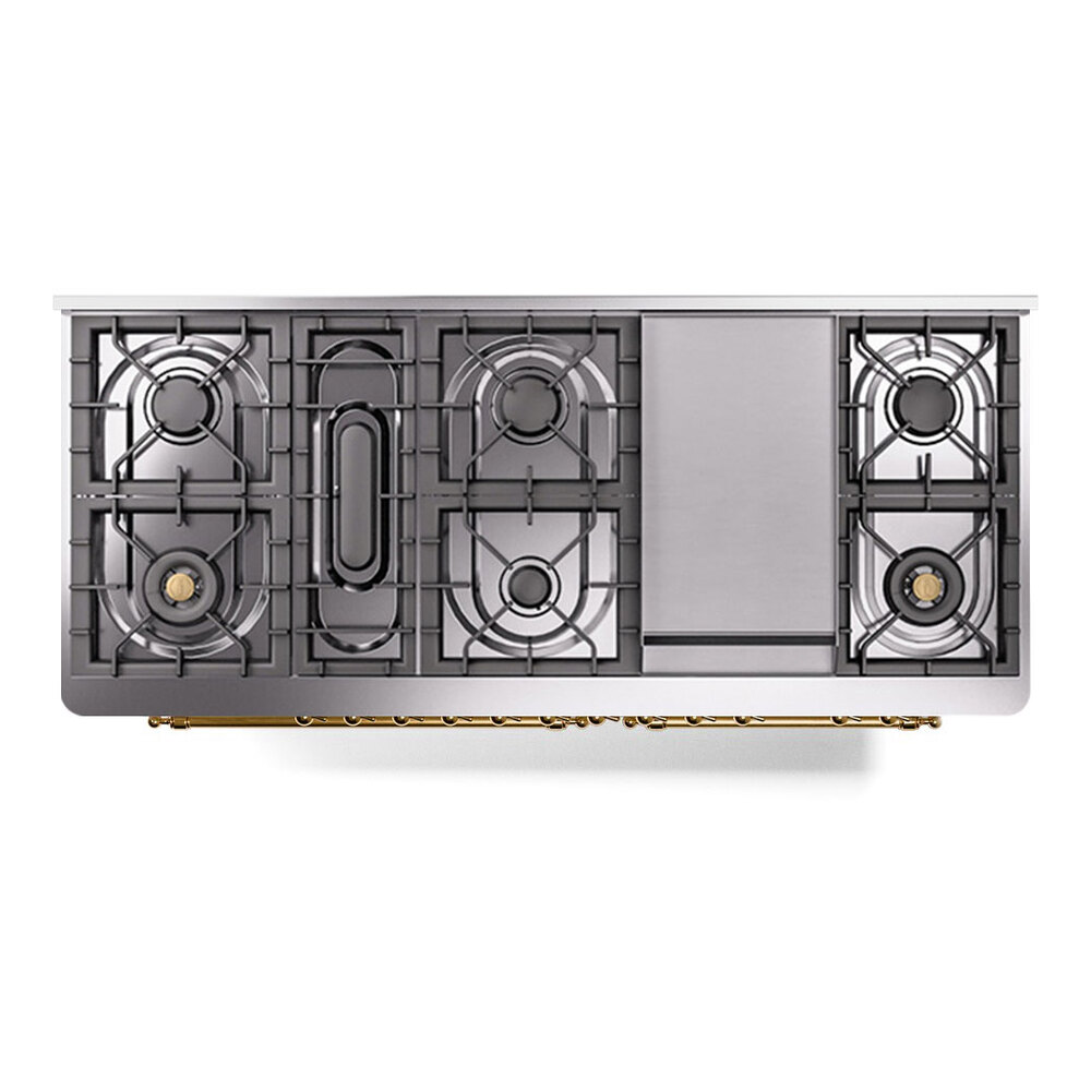 Majestic II Series 60" Dual Fuel Natural Gas Freestanding Range UM15FDQNS3AWG