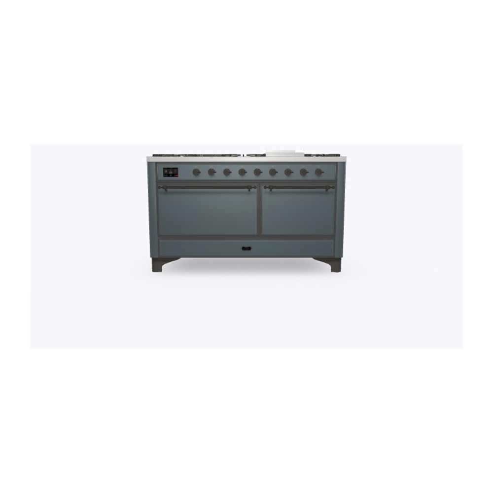Majestic II Series 60" Dual Fuel Natural Gas Freestanding Range UM15FDQNS3BGB