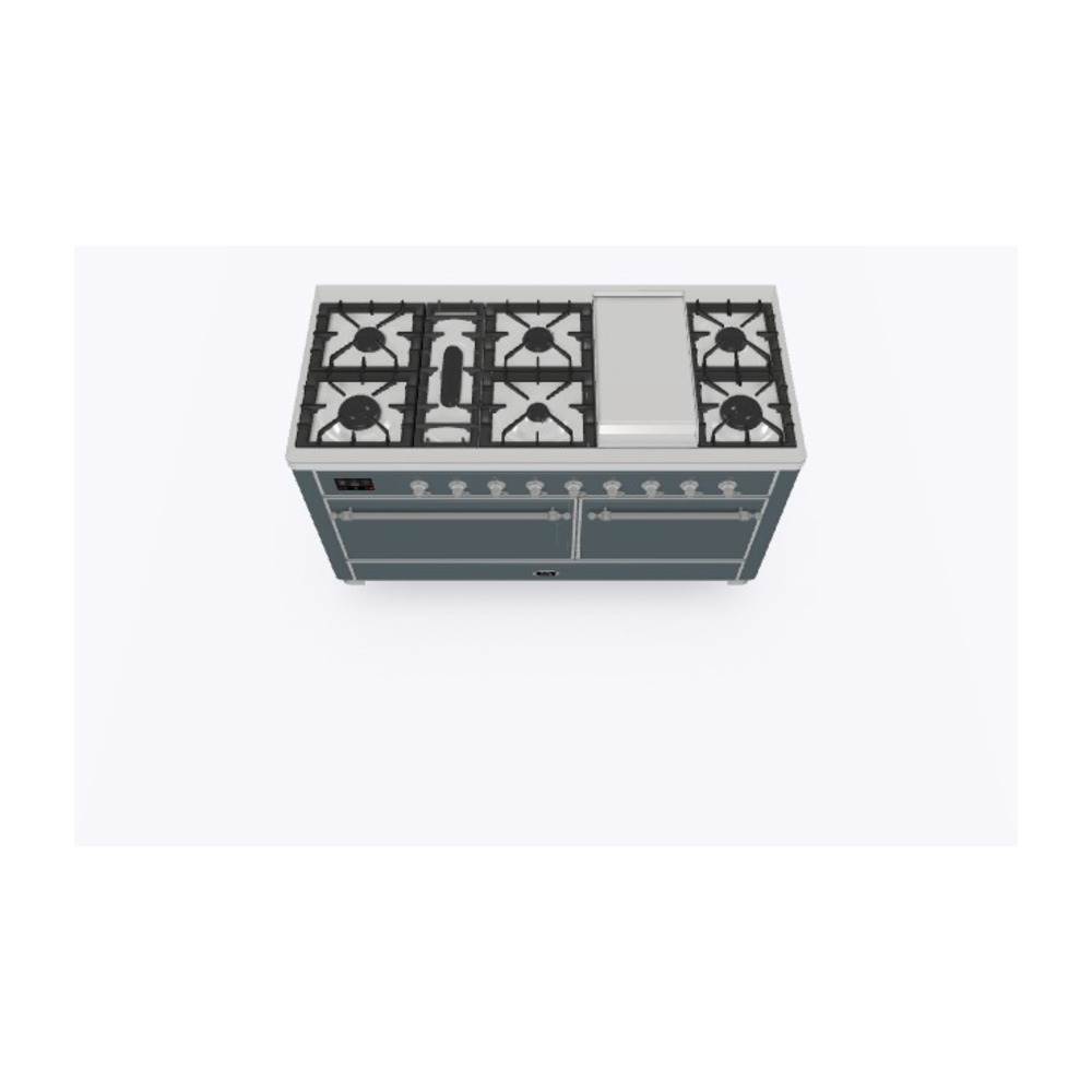 Majestic II Series 60" Dual Fuel Natural Gas Freestanding Range UM15FDQNS3BGC