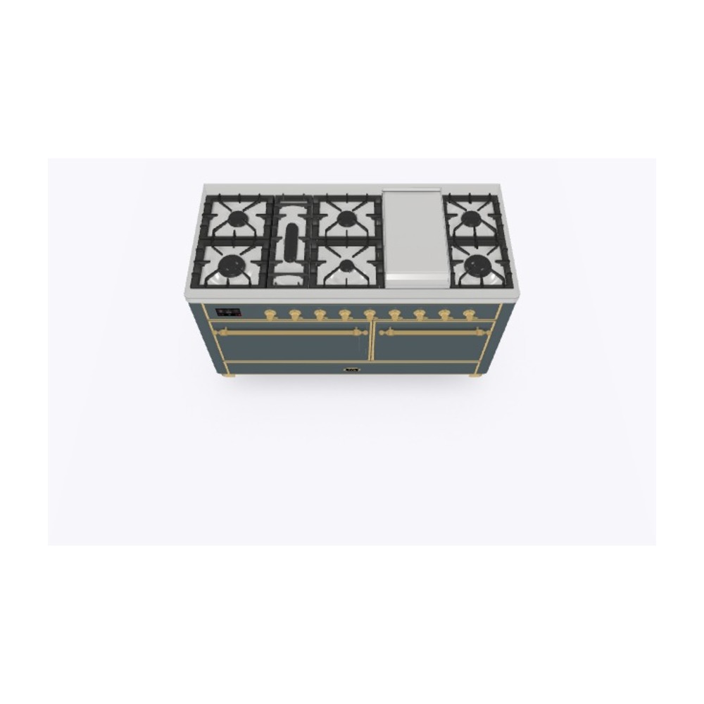 Majestic II Series 60" Dual Fuel Natural Gas Freestanding Range UM15FDQNS3BGG