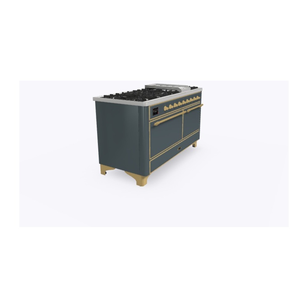 Majestic II Series 60" Dual Fuel Natural Gas Freestanding Range UM15FDQNS3BGG