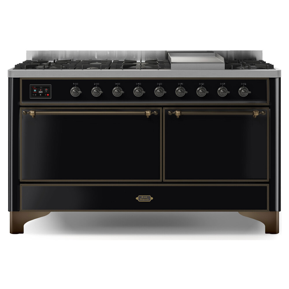 Majestic II Series 60" Dual Fuel Natural Gas Freestanding Range UM15FDQNS3EGB