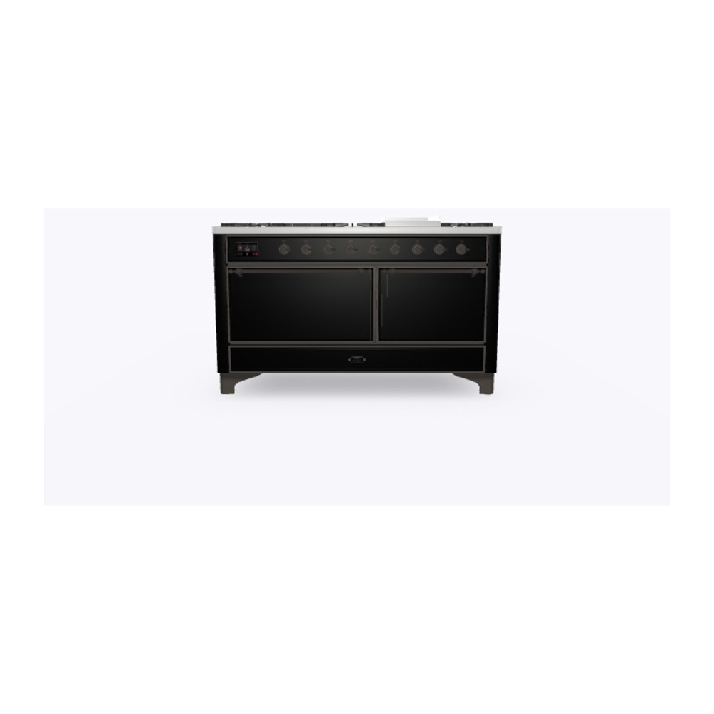 Majestic II Series 60" Dual Fuel Natural Gas Freestanding Range UM15FDQNS3BKB