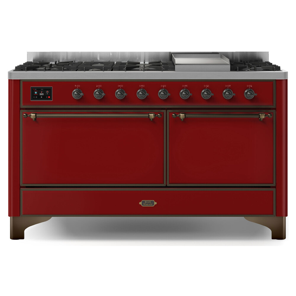 Majestic II Series 60" Dual Fuel Natural Gas Freestanding Range UM15FDQNS3EGB