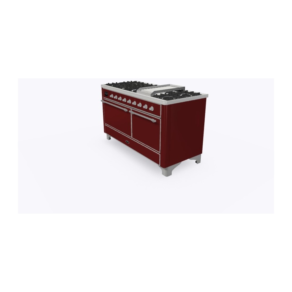 Majestic II Series 60" Dual Fuel Liquid Propane Freestanding Range UM15FDQNS3BUCLP