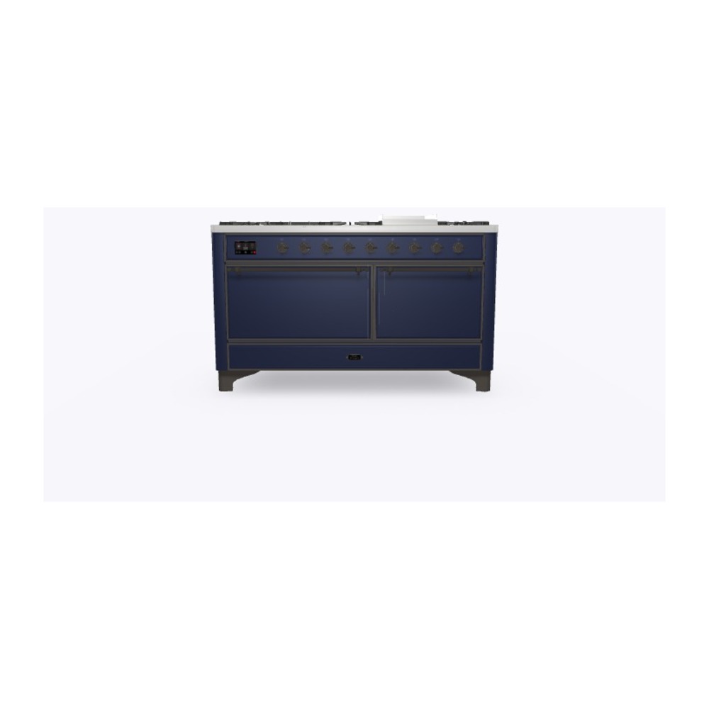 Majestic II Series 60" Dual Fuel Natural Gas Freestanding Range UM15FDQNS3MBB