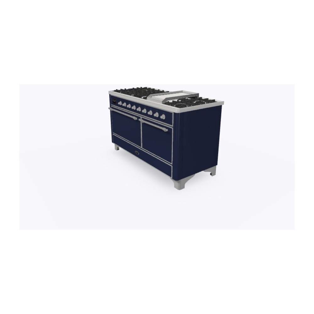 Majestic II Series 60" Dual Fuel Natural Gas Freestanding Range UM15FDQNS3MBC