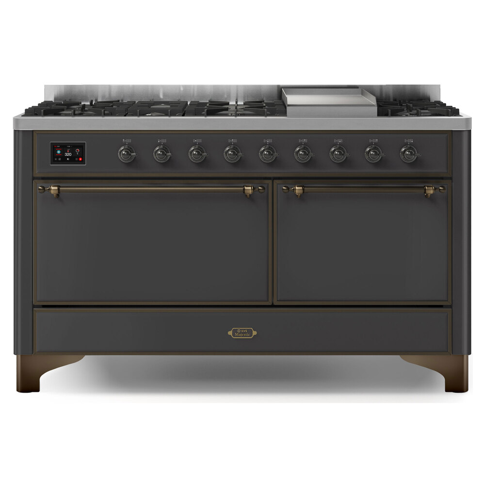 Majestic II Series 60" Dual Fuel Natural Gas Freestanding Range UM15FDQNS3EGB