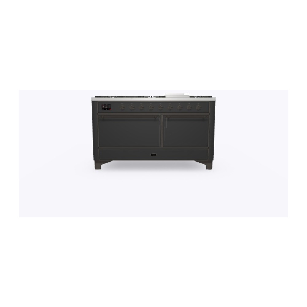 Majestic II Series 60" Dual Fuel Natural Gas Freestanding Range UM15FDQNS3MGB