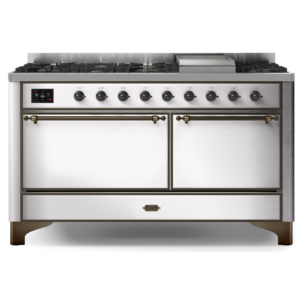 Majestic II Series 60" Dual Fuel Natural Gas Freestanding Range UM15FDQNS3EGB