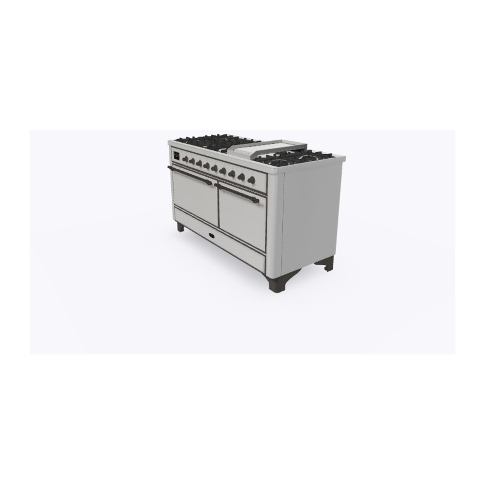 Majestic II Series 60" Dual Fuel Natural Gas Freestanding Range UM15FDQNS3SSB