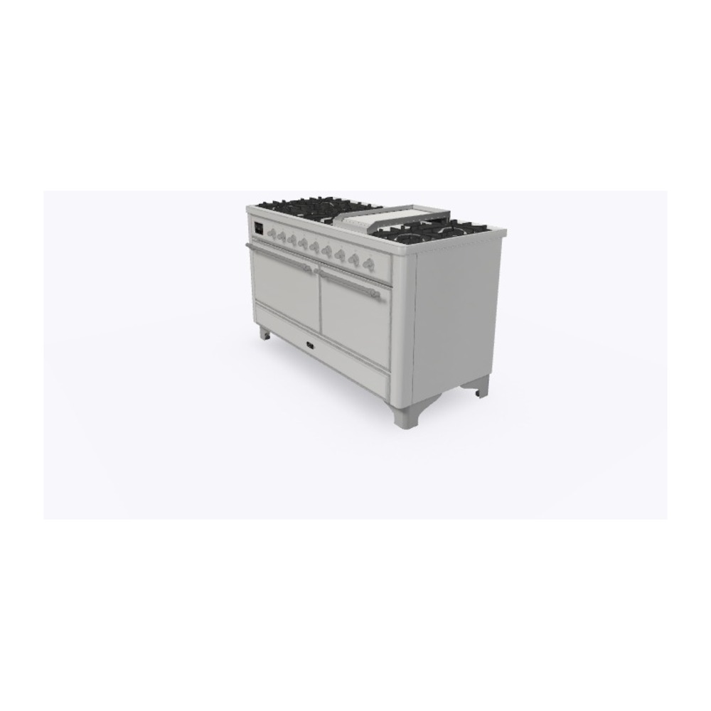 Majestic II Series 60" Dual Fuel Liquid Propane Freestanding Range UM15FDQNS3SSCLP