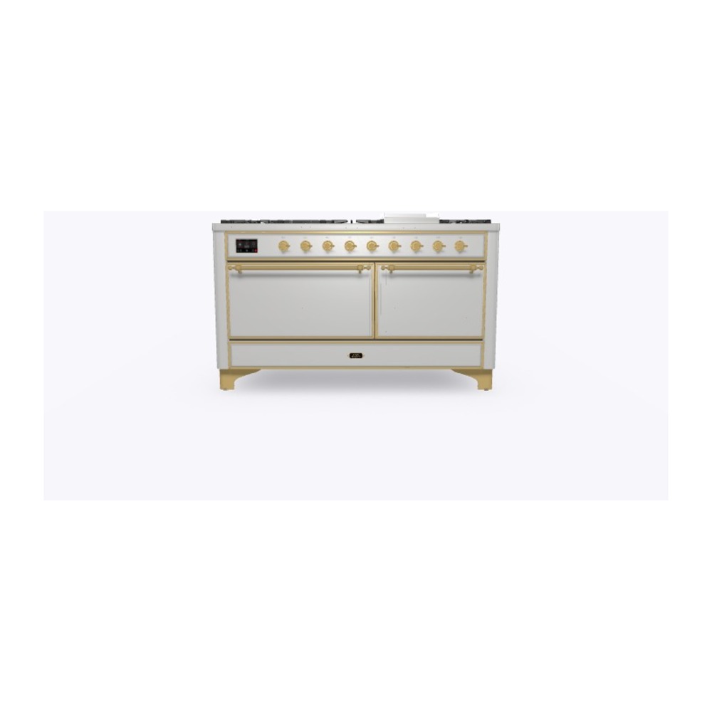 Majestic II Series 60" Dual Fuel Natural Gas Freestanding Range UM15FDQNS3SSG