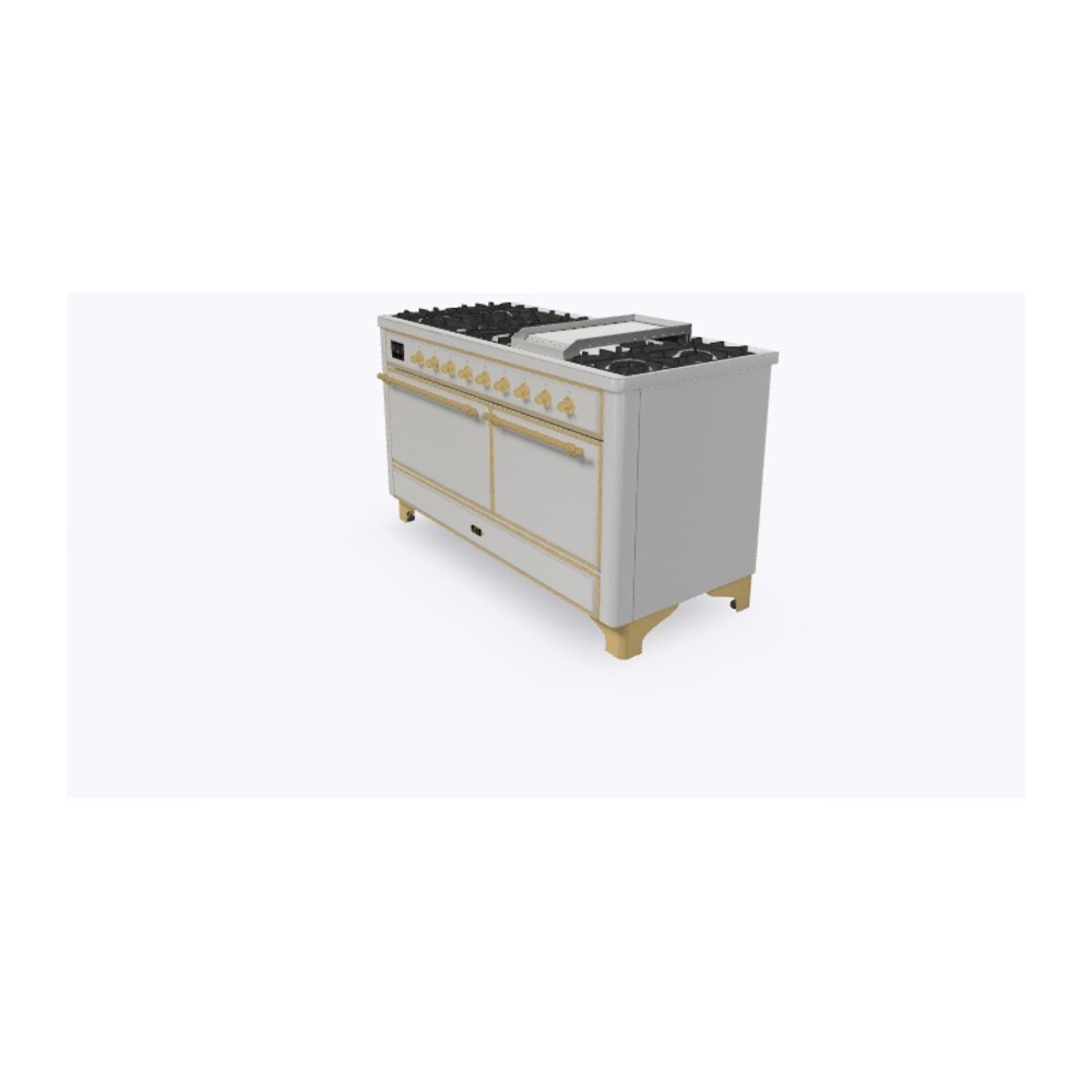 Majestic II Series 60" Dual Fuel Natural Gas Freestanding Range UM15FDQNS3SSG