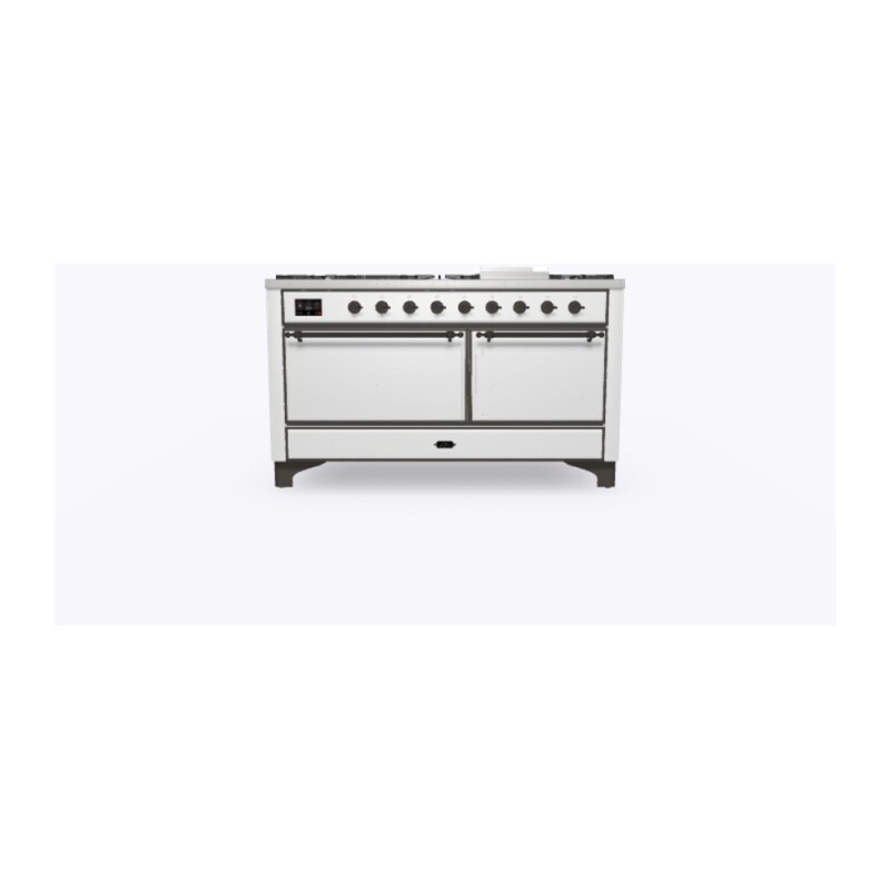 Majestic II Series 60" Dual Fuel Natural Gas Freestanding Range UM15FDQNS3WHB