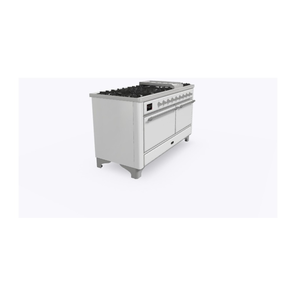 Majestic II Series 60" Dual Fuel Liquid Propane Freestanding Range UM15FDQNS3WHCLP
