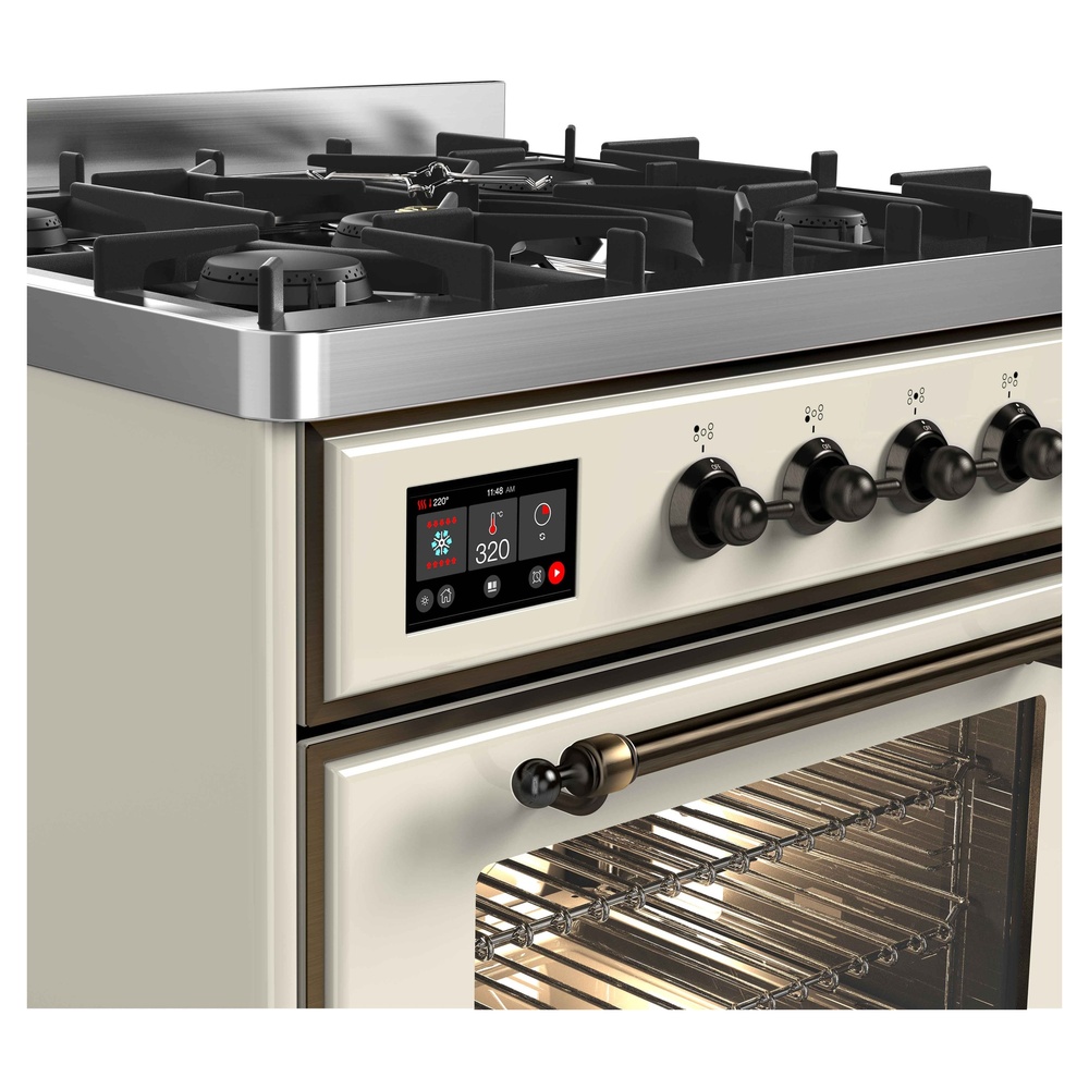 Majestic II Series 30" Dual Fuel Liquid Propane Freestanding Range UM30DNE3AWBLP