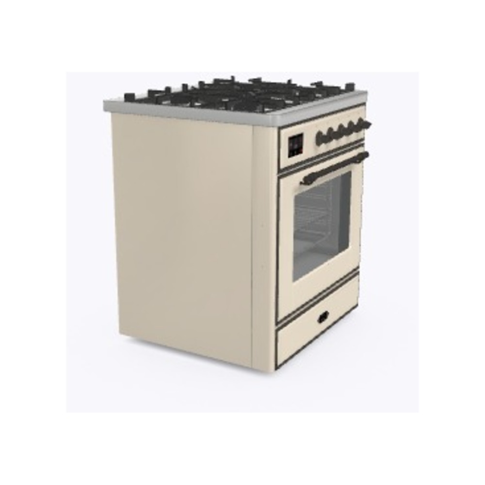 Majestic II Series 30" Dual Fuel Liquid Propane Freestanding Range UM30DNE3AWBLP