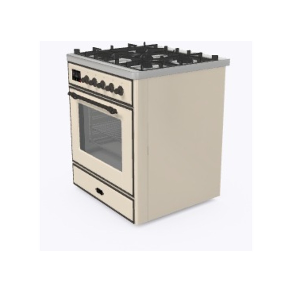 Majestic II Series 30" Dual Fuel Liquid Propane Freestanding Range UM30DNE3AWBLP