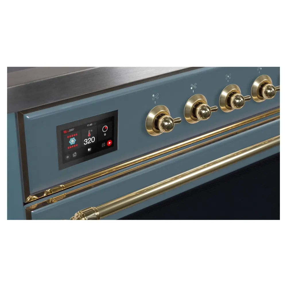 Majestic II Series 30 inch Freestanding Dual Fuel Range with Natural Gas, 5 Sealed Brass Burners, 4 cu. ft. Total Oven Capacity, Convection Oven, Continuous Grates, Viewing Window, Storage Dr UM30DNE3BGG