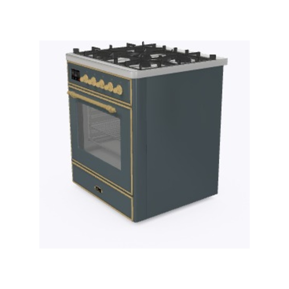 Majestic II Series 30 inch Freestanding Dual Fuel Range with Natural Gas, 5 Sealed Brass Burners, 4 cu. ft. Total Oven Capacity, Convection Oven, Continuous Grates, Viewing Window, Storage Dr UM30DNE3BGG