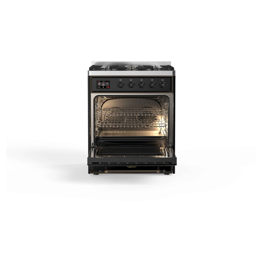 Majestic II Series 30" Dual Fuel Liquid Propane Freestanding Range UM30DNE3BKBLP