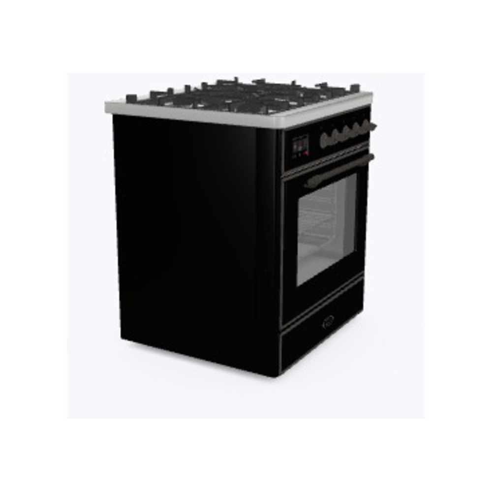 Majestic II Series 30" Dual Fuel Liquid Propane Freestanding Range UM30DNE3BKBLP