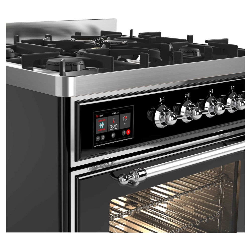 Majestic II Series 30" Dual Fuel Natural Gas Freestanding Range UM30DNE3BKC