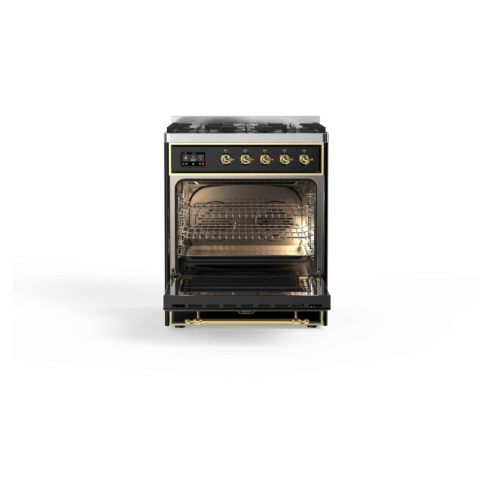 Majestic II Series 30" Dual Fuel Liquid Propane Freestanding Range UM30DNE3BKGLP