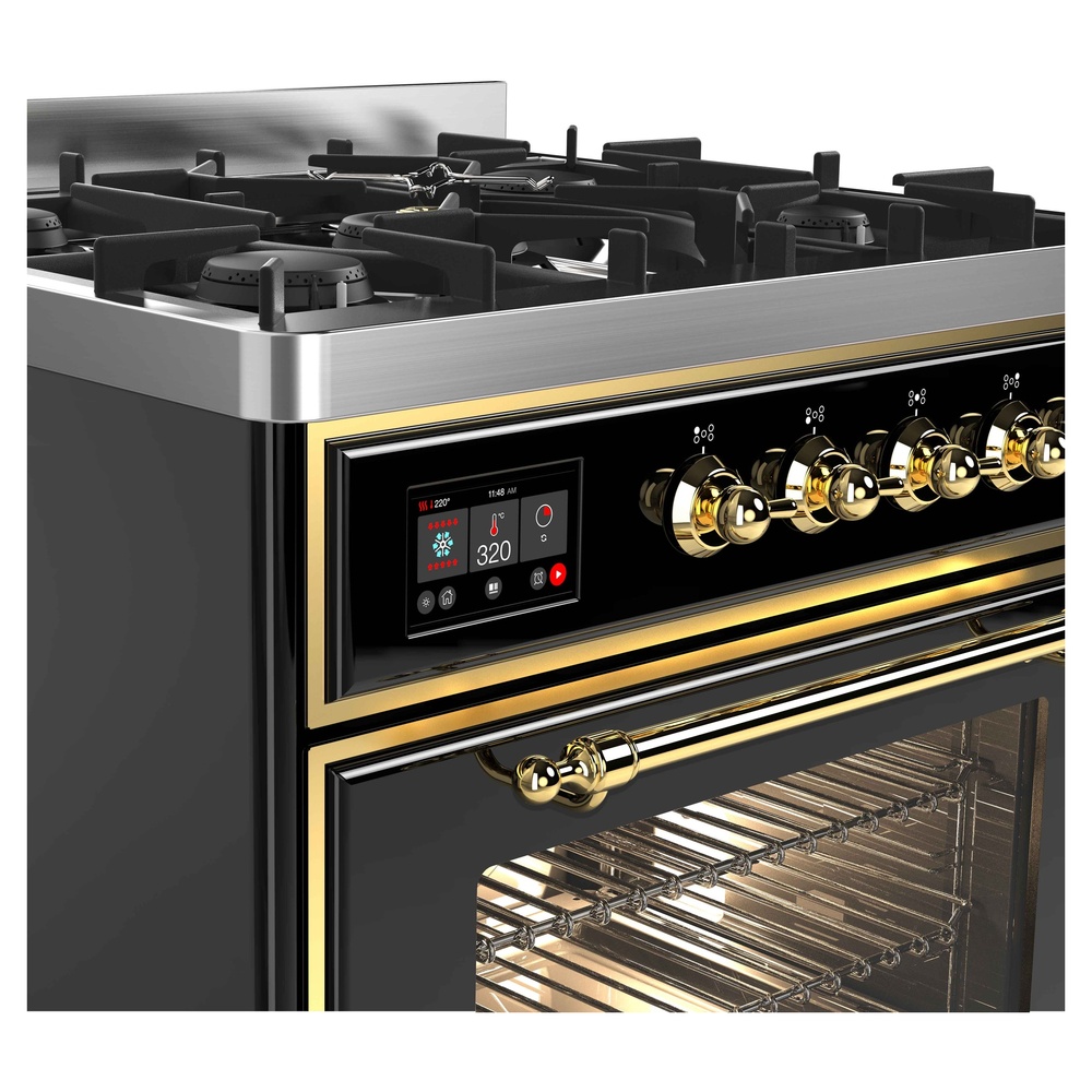 Majestic II Series 30" Dual Fuel Natural Gas Freestanding Range UM30DNE3BKG