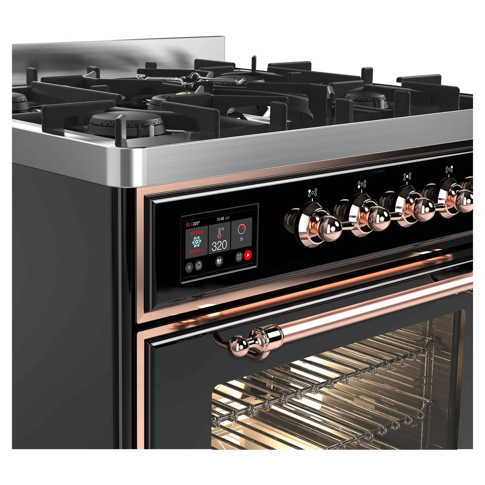 Majestic II Series 30" Dual Fuel Natural Gas Freestanding Range UM30DNE3BKP