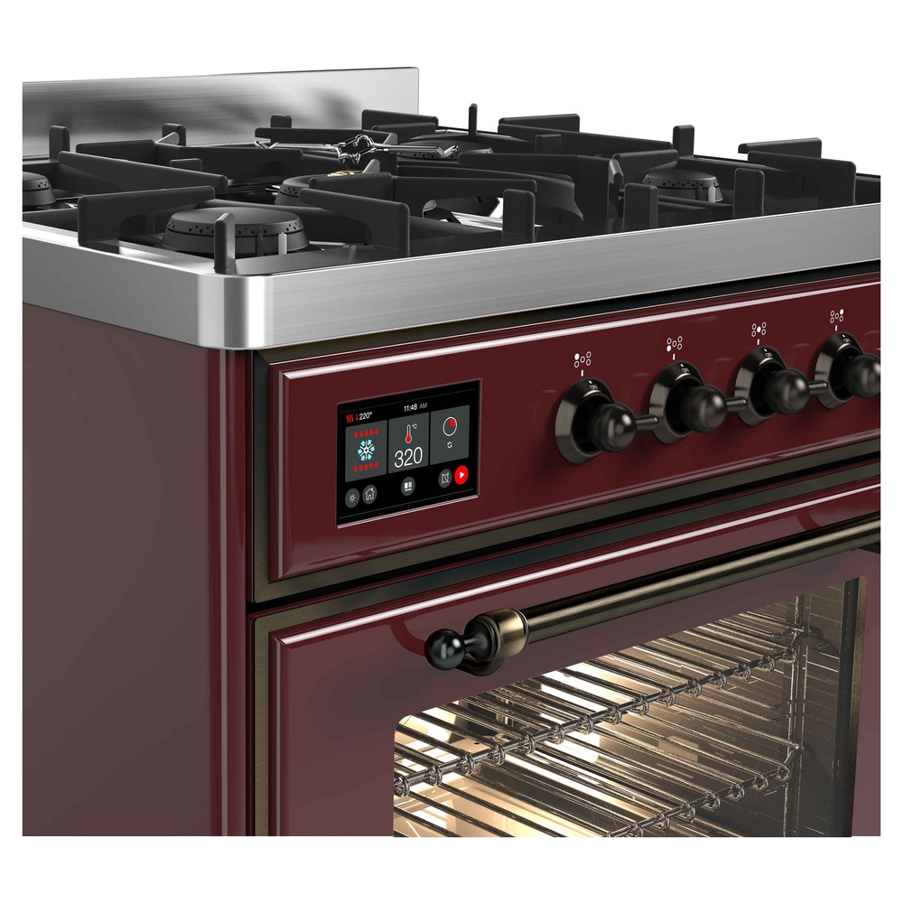 Majestic II Series 30" Dual Fuel Liquid Propane Freestanding Range UM30DNE3BUBLP