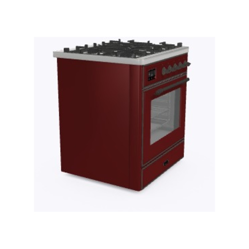 Majestic II Series 30" Dual Fuel Liquid Propane Freestanding Range UM30DNE3BUBLP