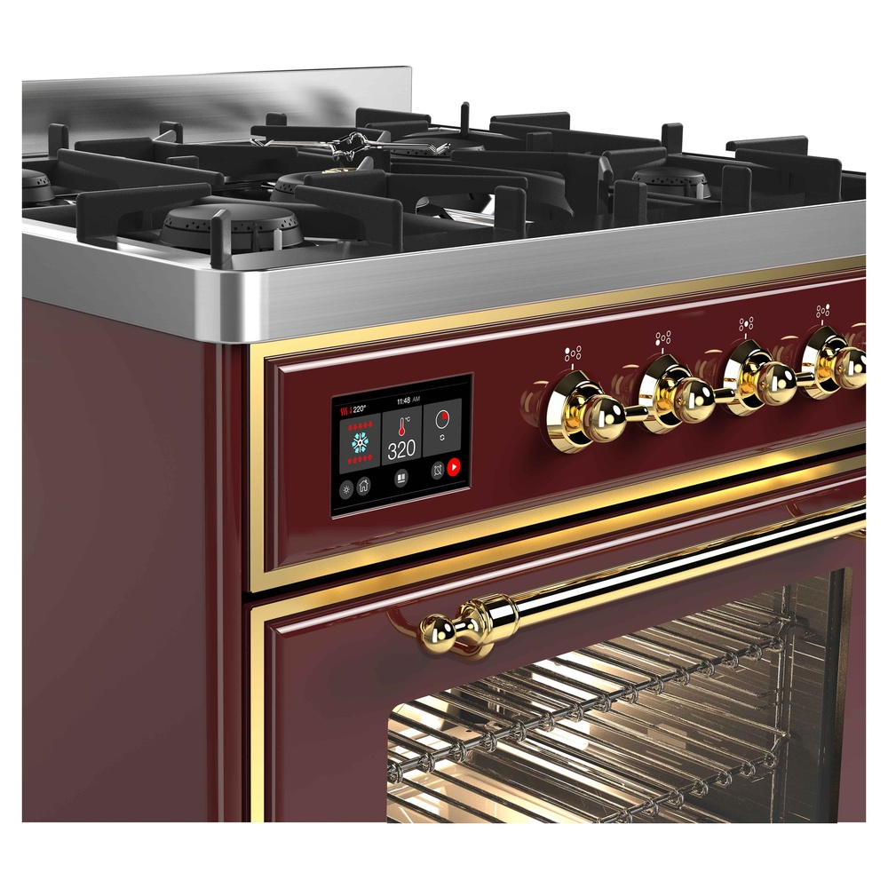 Majestic II Series 30" Dual Fuel Liquid Propane Freestanding Range UM30DNE3BUGLP