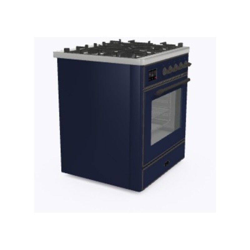 Majestic II Series 30" Dual Fuel Liquid Propane Freestanding Range UM30DNE3MBBLP