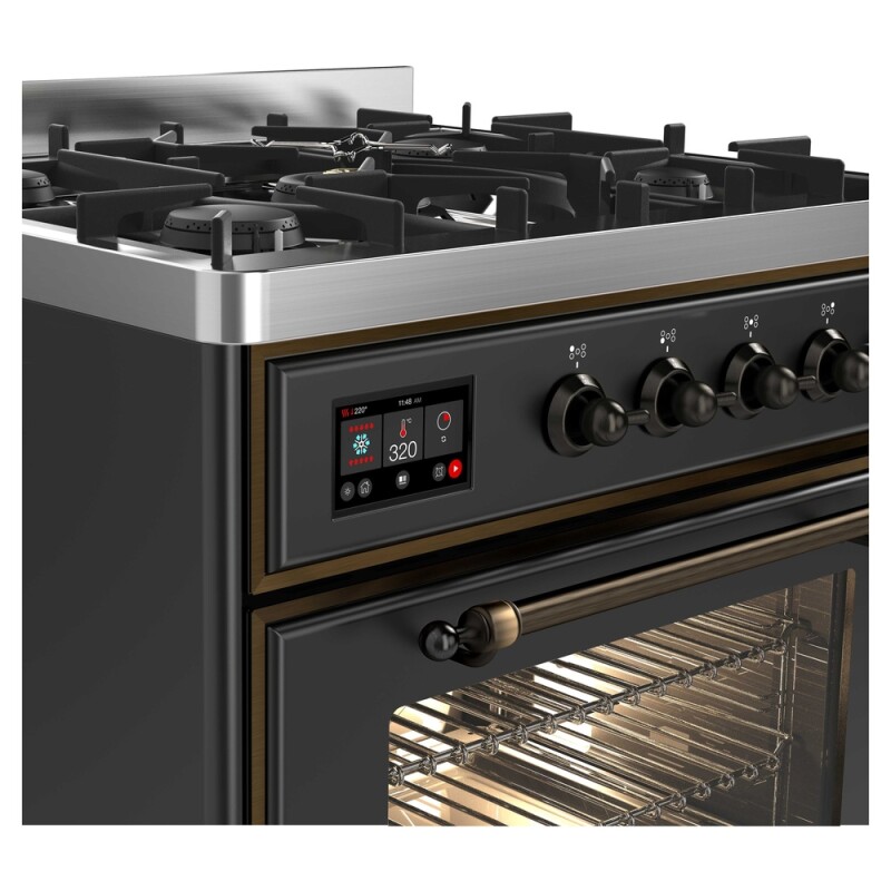 Majestic II Series 30" Dual Fuel Liquid Propane Freestanding Range UM30DNE3MGBLP