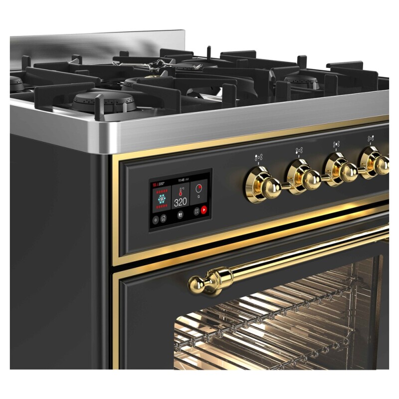 Majestic II Series 30" Dual Fuel Liquid Propane Freestanding Range UM30DNE3MGGLP