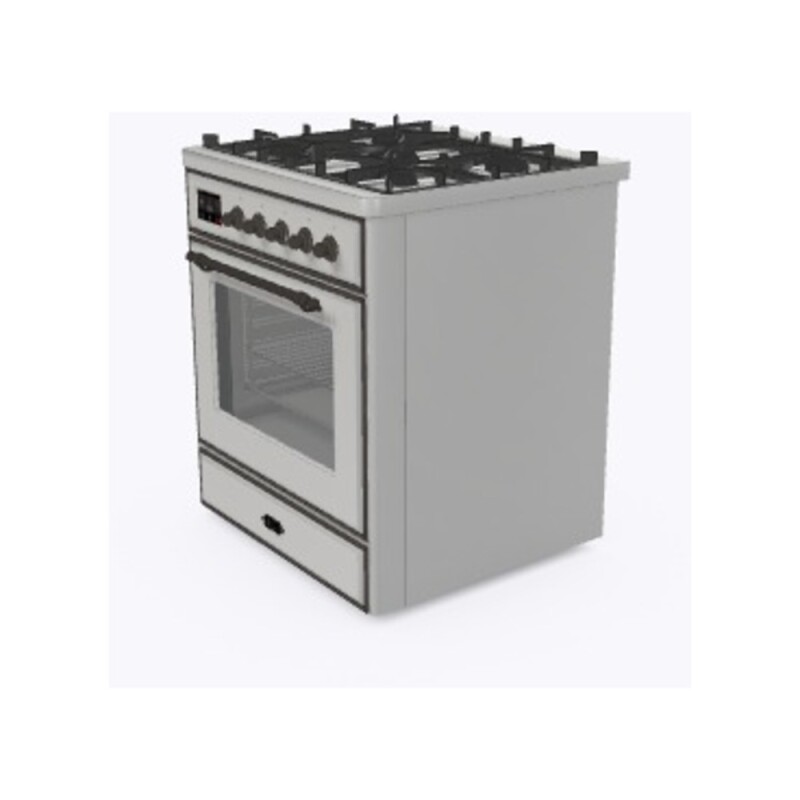 Majestic II Series 30" Dual Fuel Natural Gas Freestanding Range UM30DNE3SSB