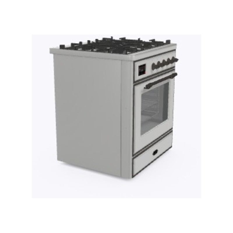 Majestic II Series 30" Dual Fuel Liquid Propane Freestanding Range UM30DNE3SSBLP