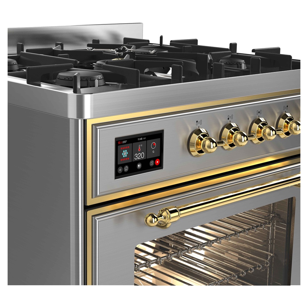Majestic II Series 30" Dual Fuel Natural Gas Freestanding Range UM30DNE3SSG