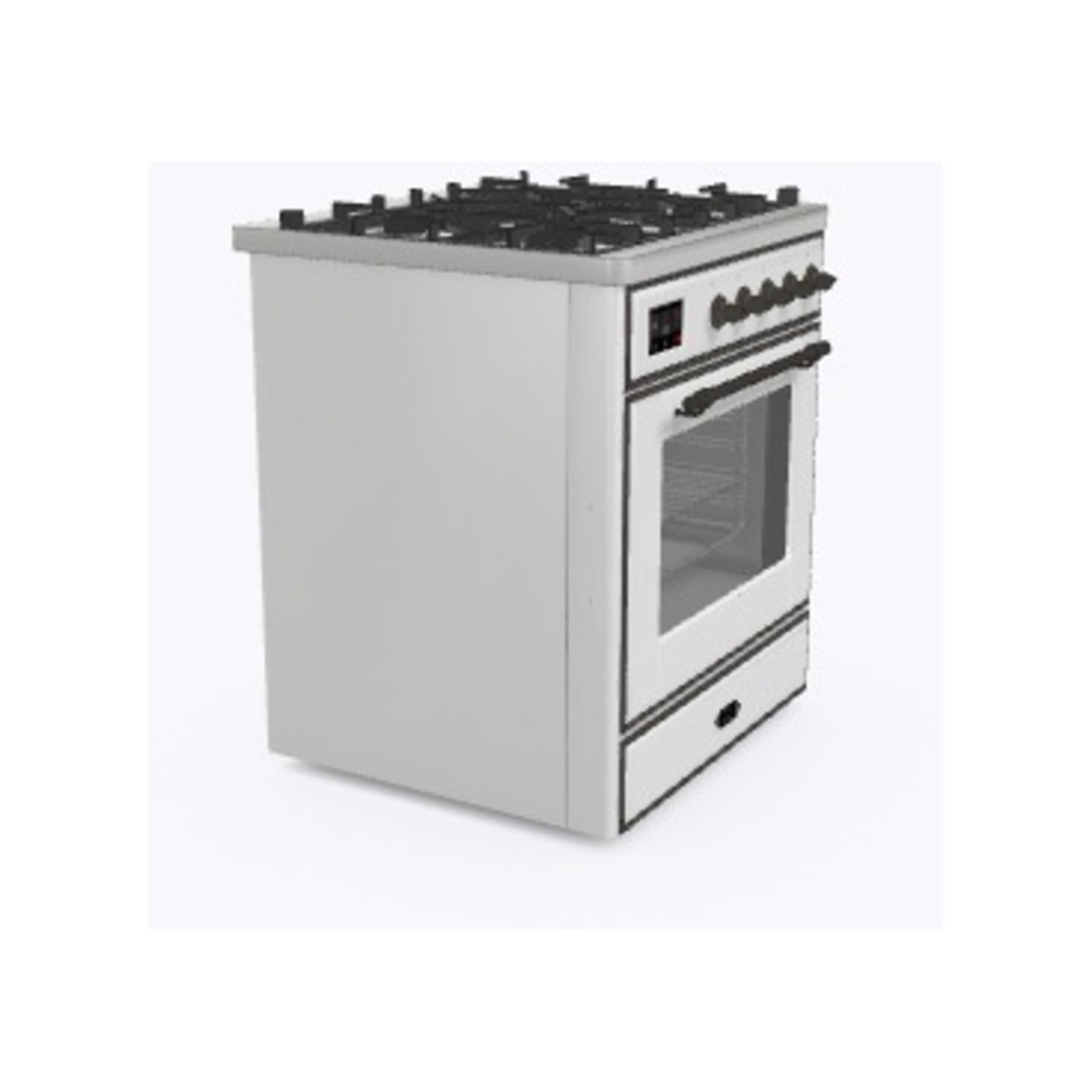 Majestic II Series 30" Dual Fuel Liquid Propane Freestanding Range UM30DNE3WHBLP